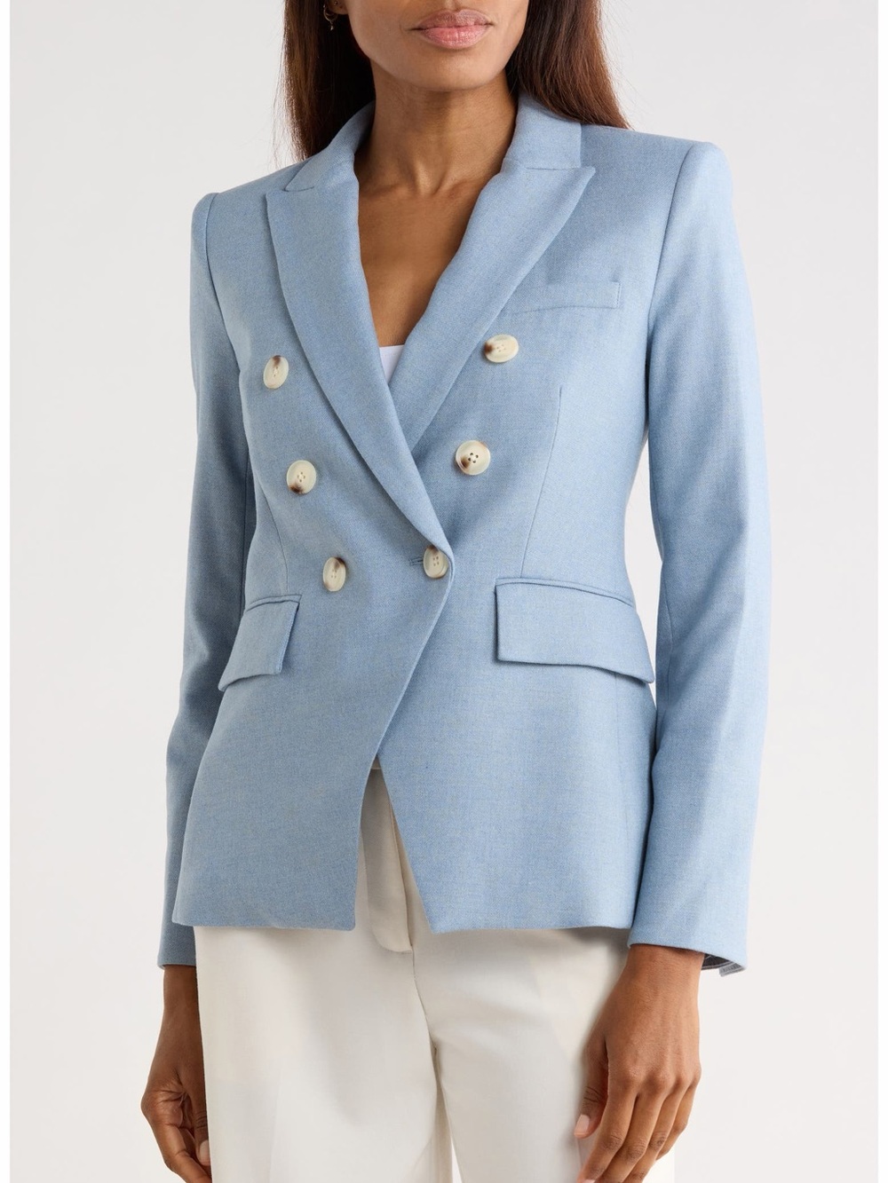 Veronica Beard Miller Dickey Jacket Smoke Blue